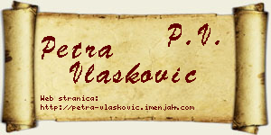 Petra Vlašković vizit kartica